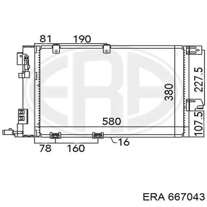 667043 ERA condensador aire acondicionado