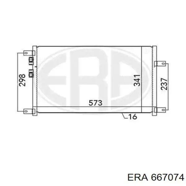 667074 ERA condensador aire acondicionado