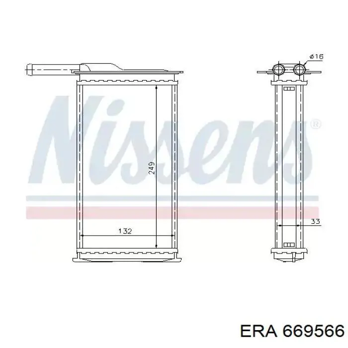 669566 ERA radiador de calefacción