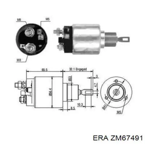  Kit de reparación para interruptor magnético, estárter para Mercedes CLK C208