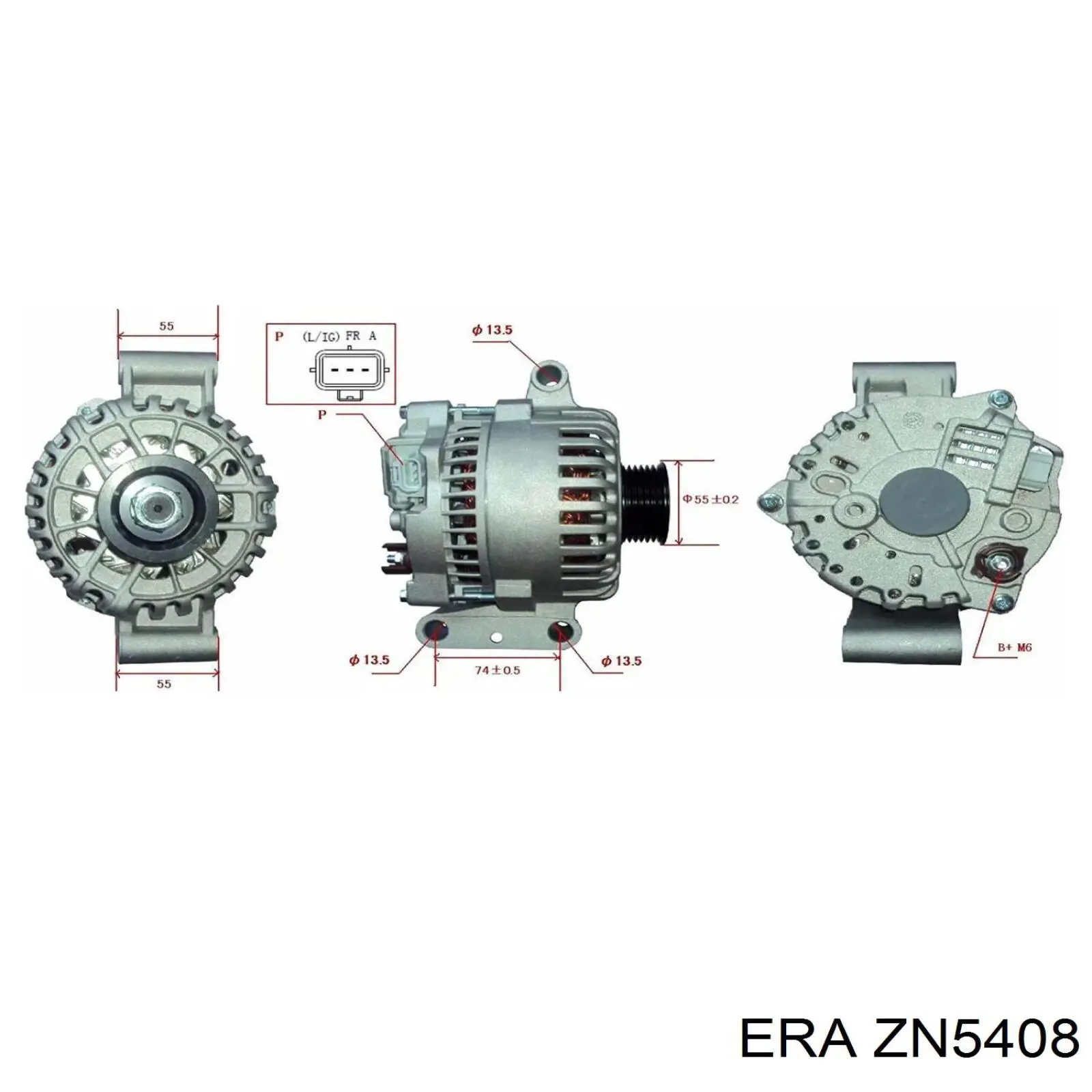 ZN5408 ERA poleas juego de piezas