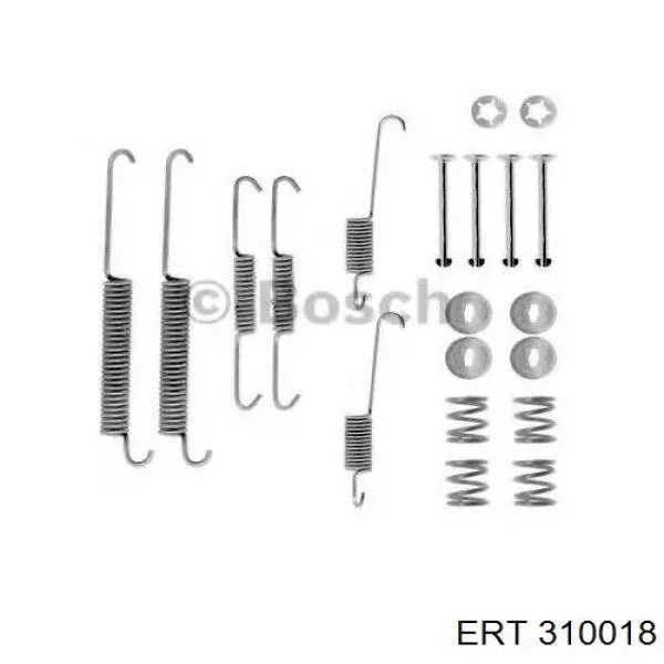 310018 ERT kit de montaje, zapatas de freno traseras