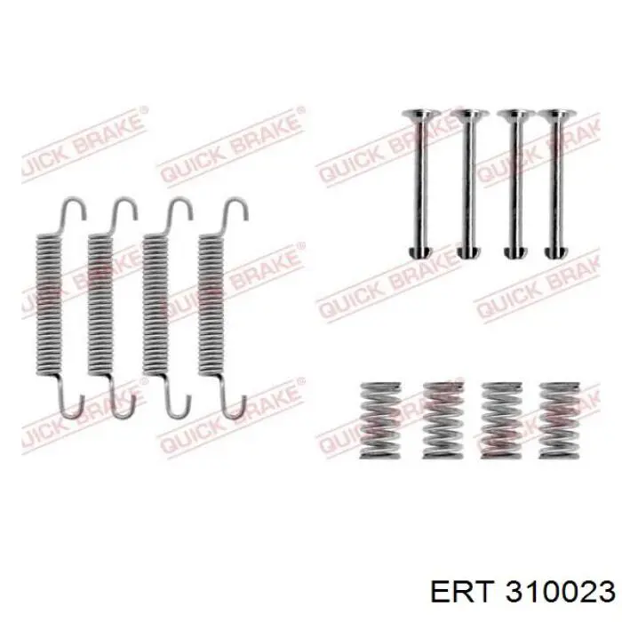 310023 ERT kit de montaje, zapatas de freno traseras