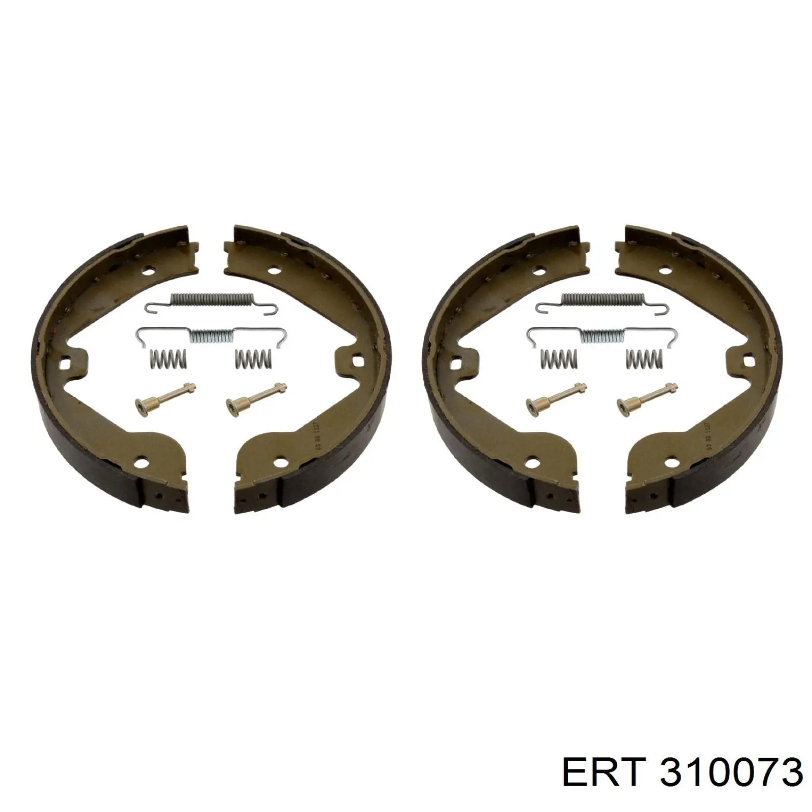 310073 ERT kit de montaje, zapatas de freno traseras