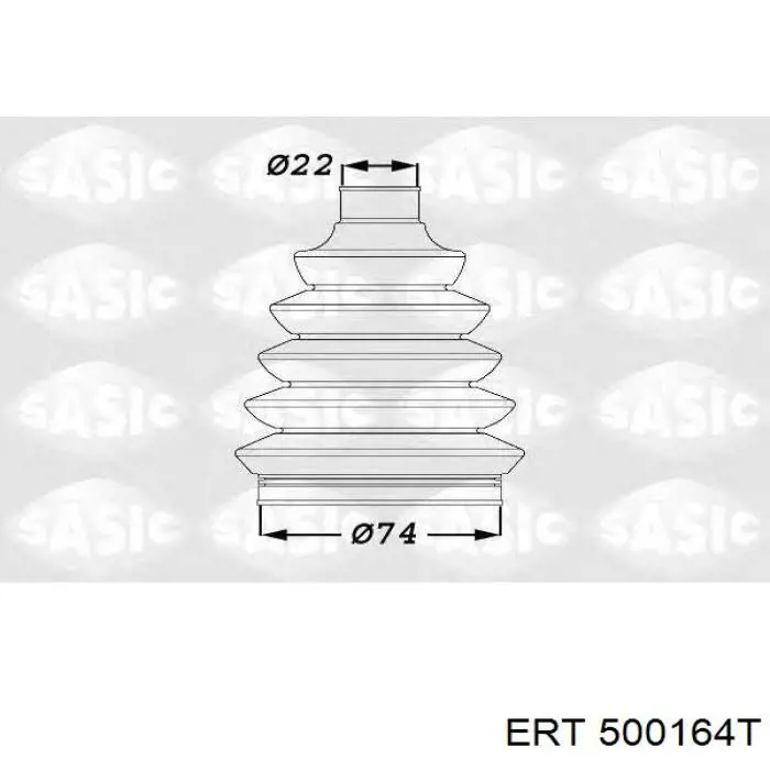 500164T ERT fuelle, árbol de transmisión delantero exterior