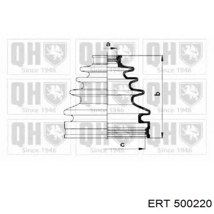 500220 ERT fuelle, árbol de transmisión delantero interior