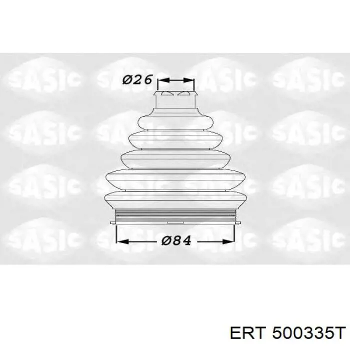 500335T ERT fuelle, árbol de transmisión delantero exterior