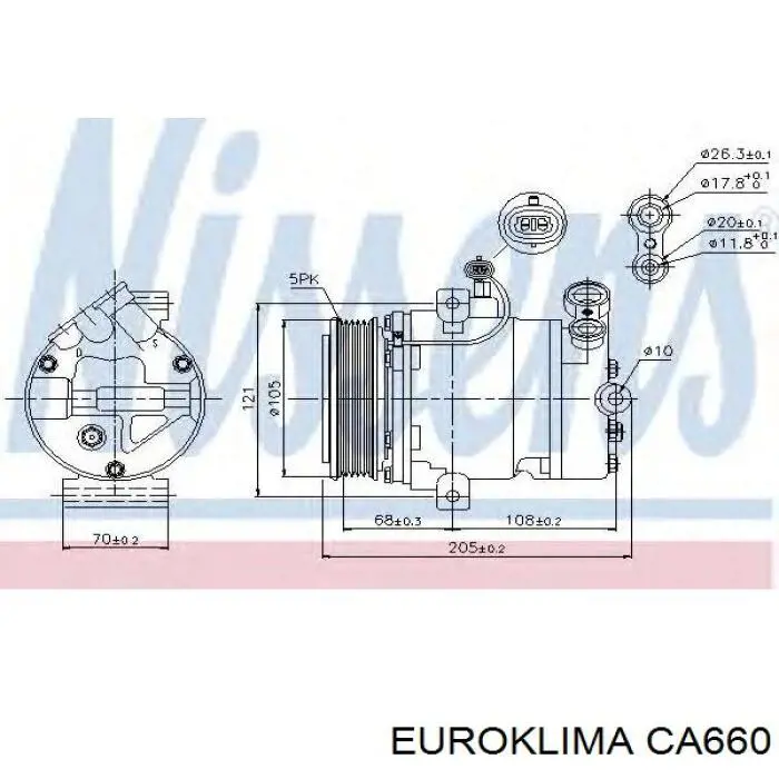  Polea Compresor A/C para Opel Insignia G09