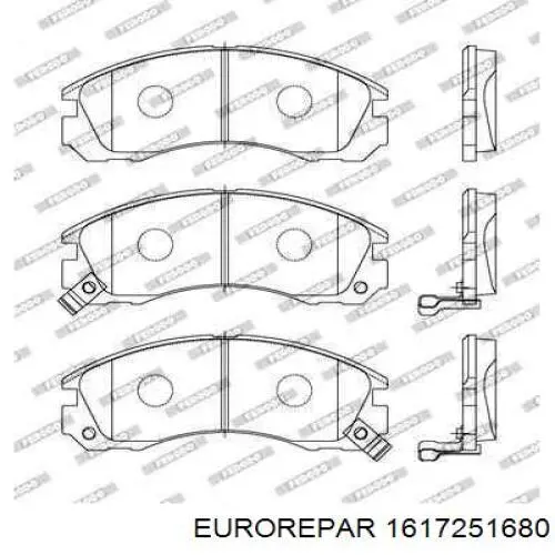 1617251680 Eurorepar pastillas de freno delanteras