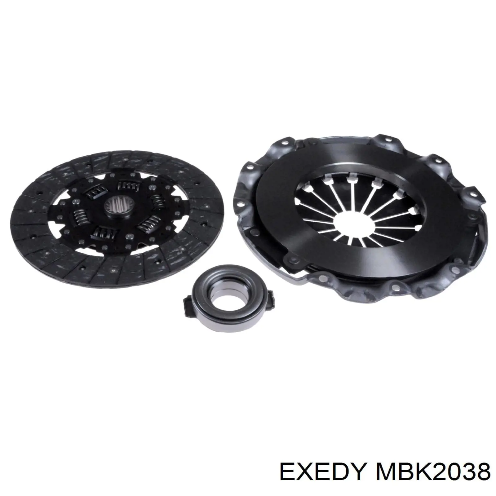 MBK2038 Exedy kit de embrague (3 partes)