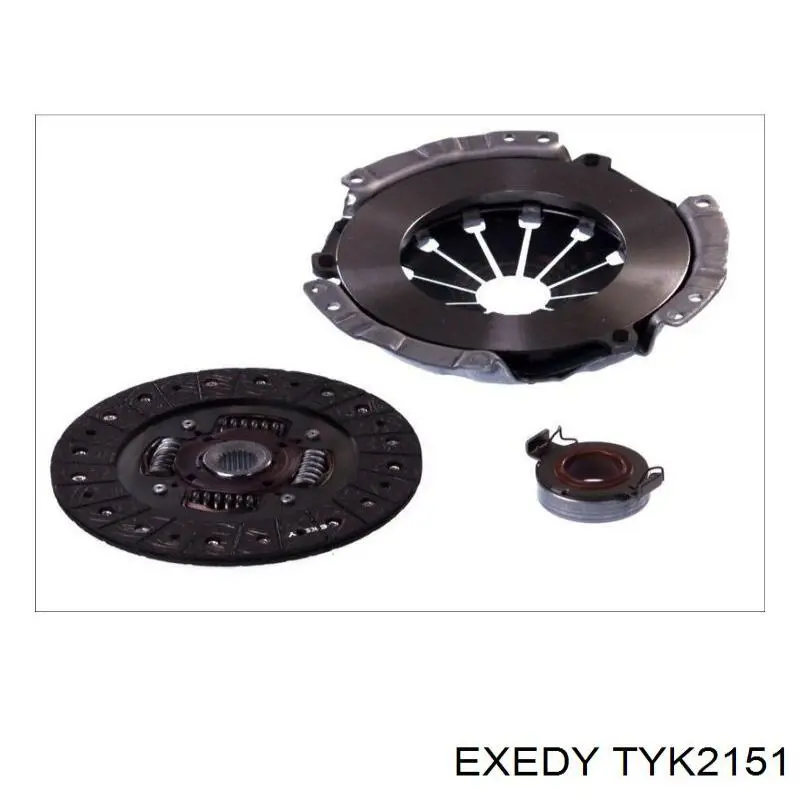 TYK2151 Exedy kit de embrague (3 partes)