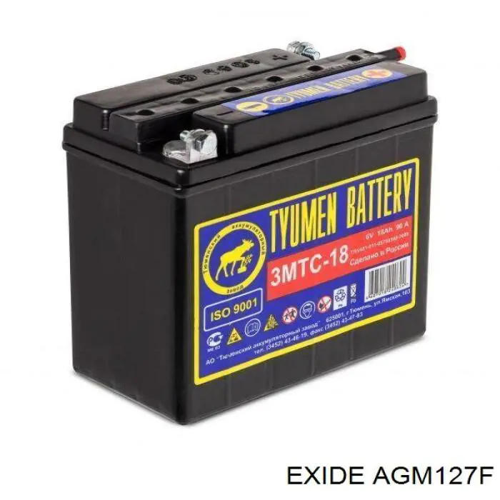 AGM127F Exide batería de arranque