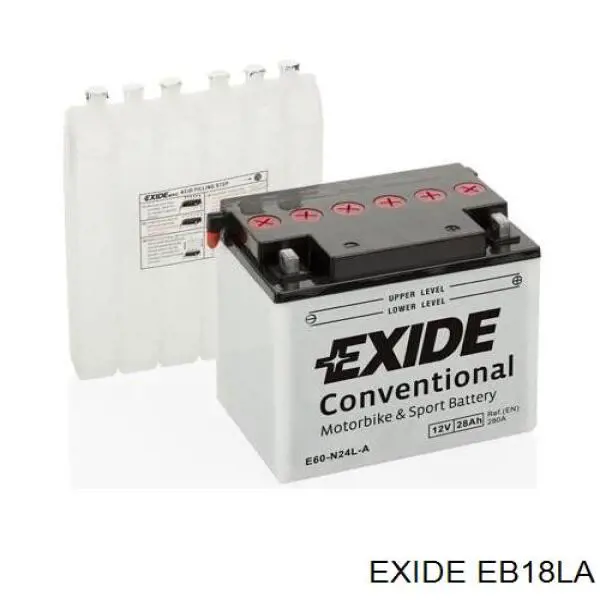 EB18LA Exide batería de arranque