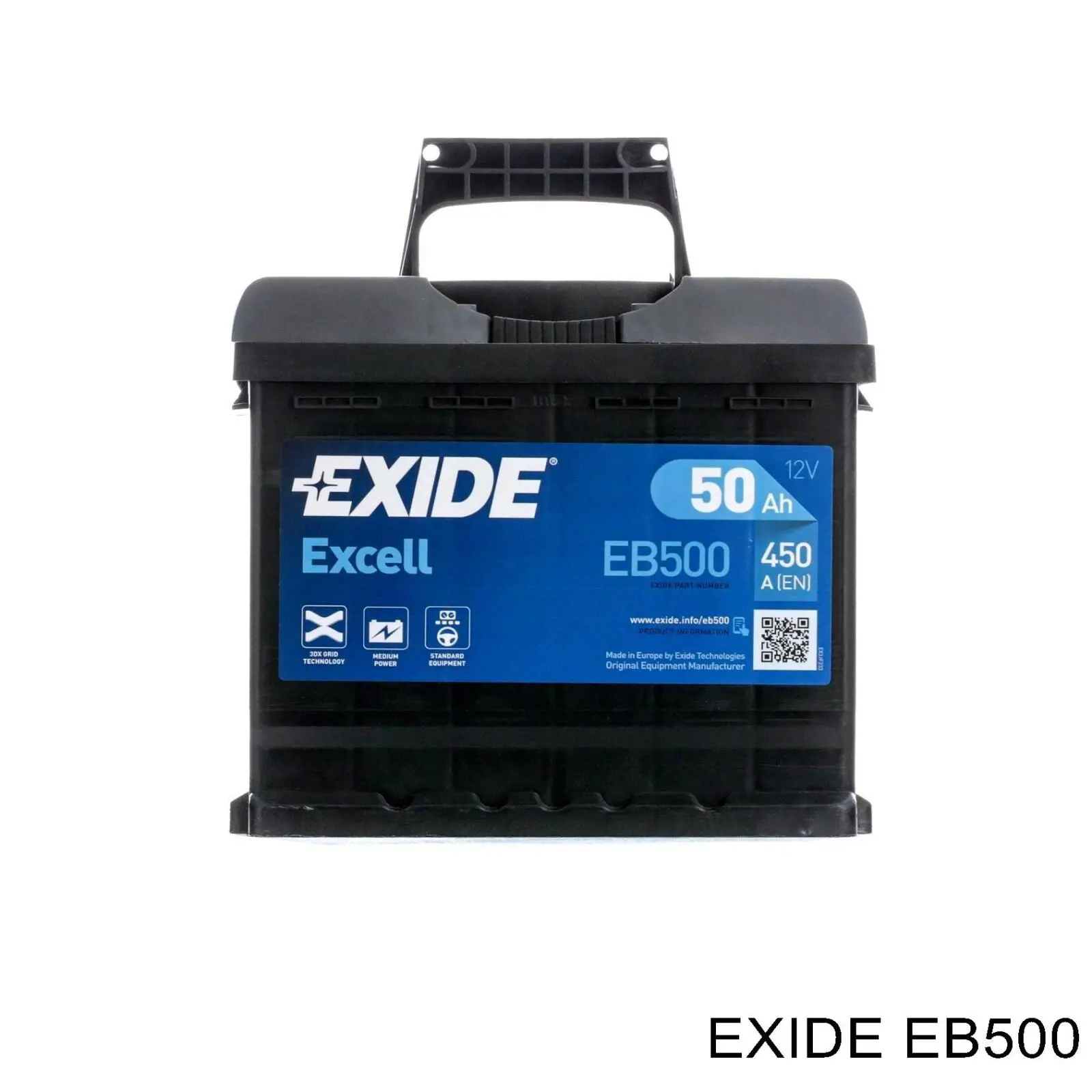 EB500 Exide batería de arranque