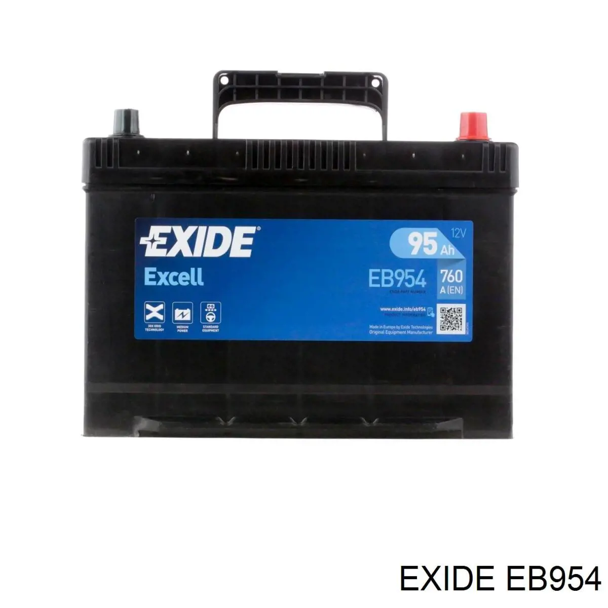 EB954 Exide batería de arranque