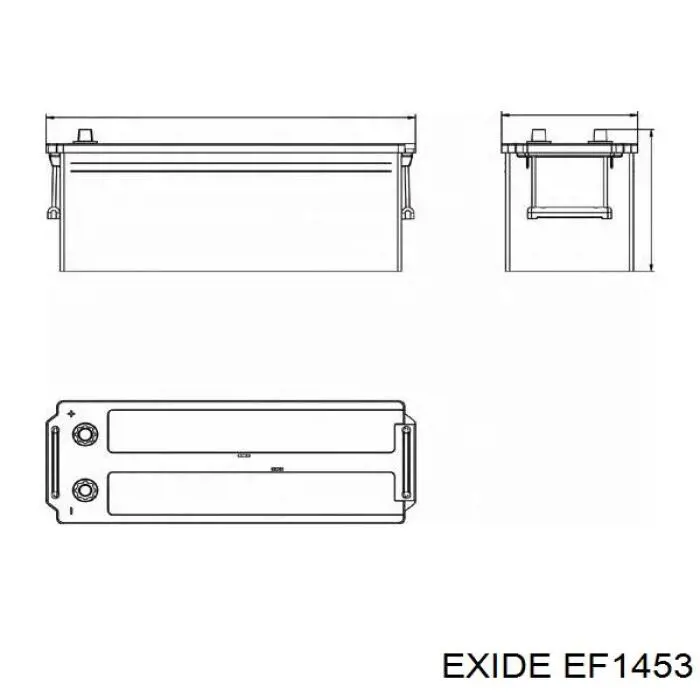 EF1453 Exide batería de arranque