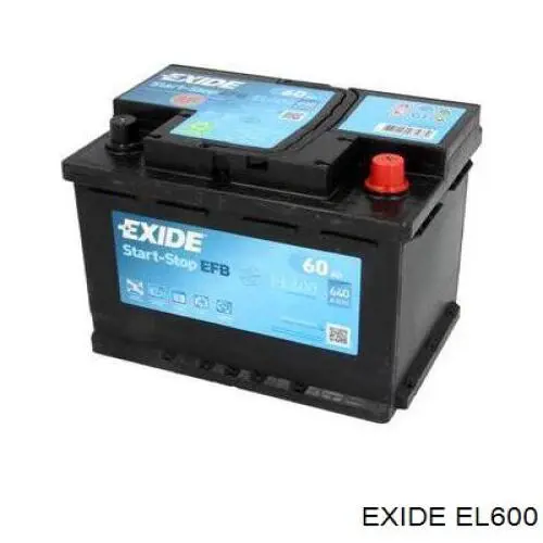 EL600 Exide batería de arranque