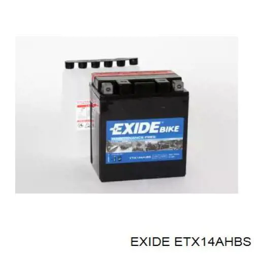 ETX14AHBS Exide batería de arranque