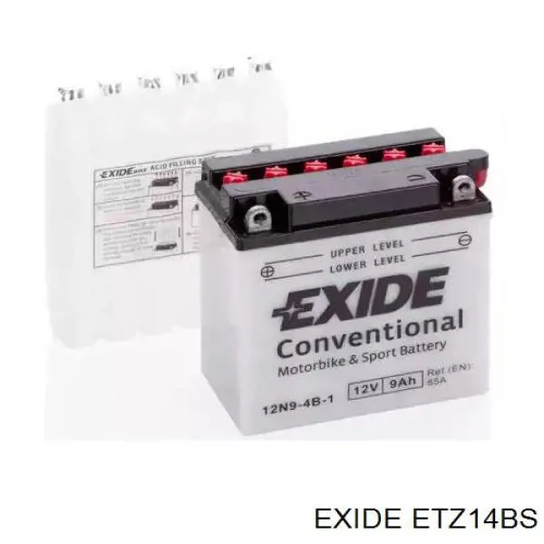 ETZ14BS Exide batería de arranque