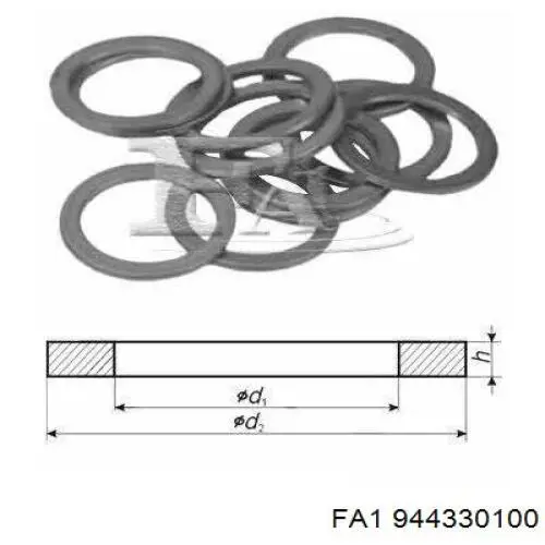 944.330.100 FA1 junta, tapón roscado, colector de aceite