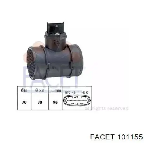 E020077 Polcar sensor de flujo de aire/medidor de flujo (flujo de aire masibo)