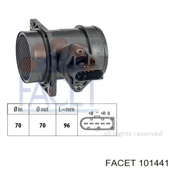 E020054 Polcar sensor de flujo de aire/medidor de flujo (flujo de aire masibo)