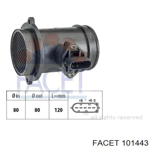 E020093 Polcar sensor de flujo de aire/medidor de flujo (flujo de aire masibo)