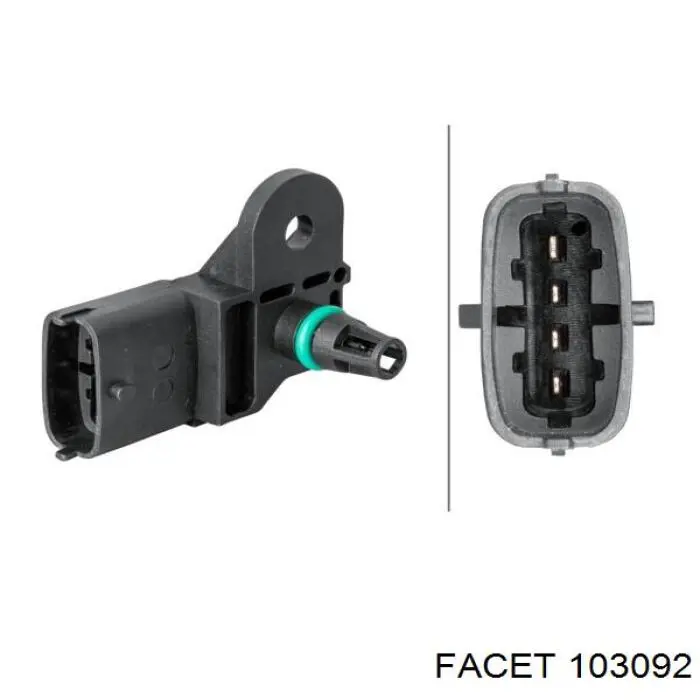  Sensor de presion de carga (inyeccion de aire turbina) para Opel Insignia G09