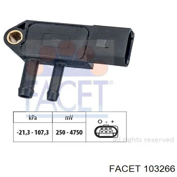 76906051B VAG sensor de presion de escape