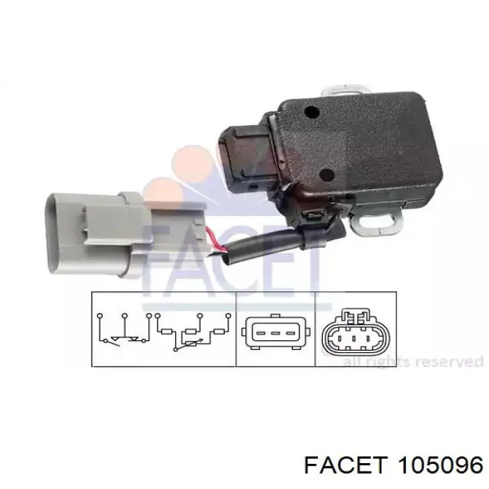  Sensor, posición mariposa para Fiat 500 312