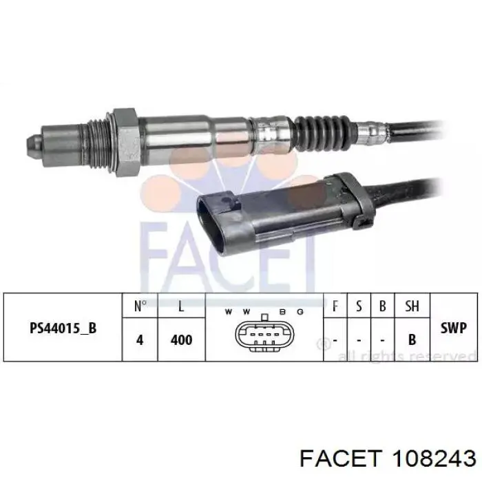 368107 VALEO sonda lambda sensor de oxigeno post catalizador