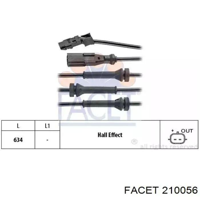 21.0056 Facet sensor abs delantero