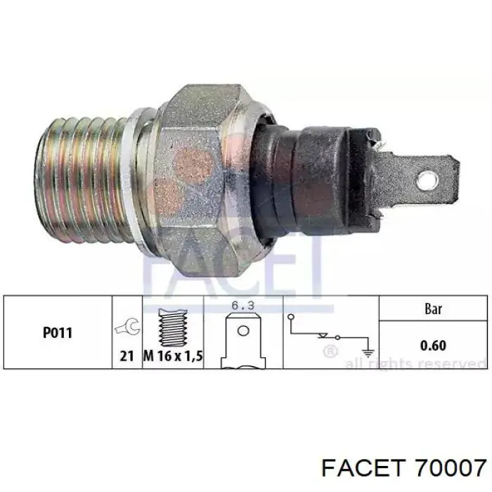 61 31 1 351 799 BMW indicador, presión del aceite