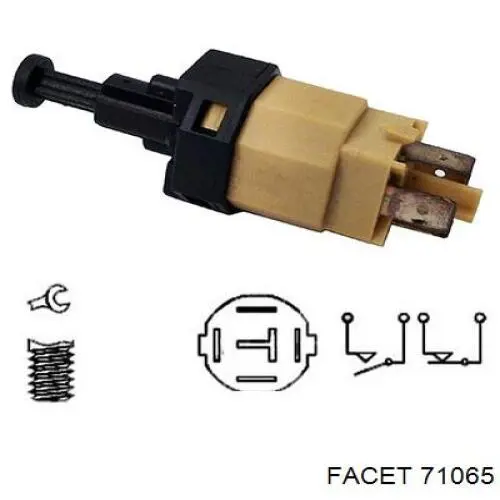 99661311301 Porsche interruptor luz de freno