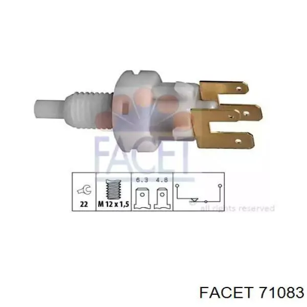 71083 Facet interruptor luz de freno