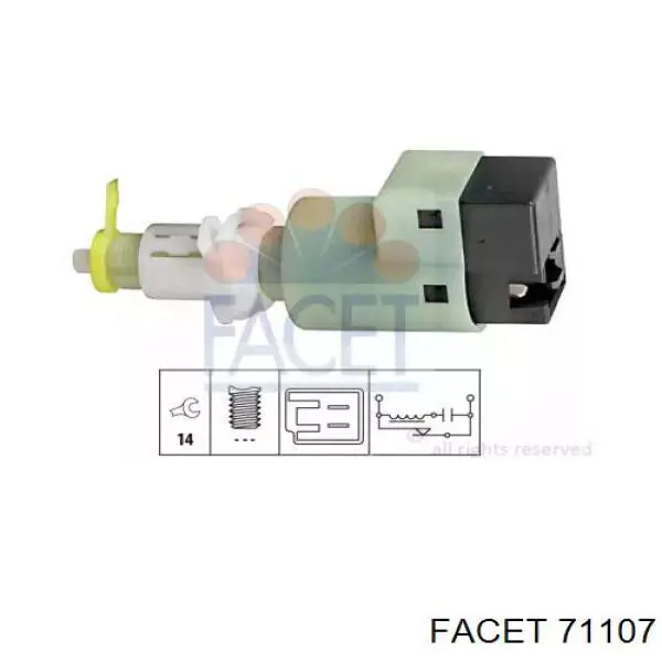 60814623 Fiat/Alfa/Lancia interruptor luz de freno