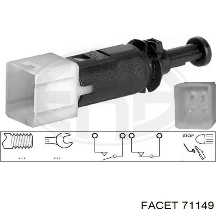 7.1149 Facet interruptor luz de freno