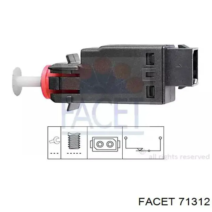 7.1312 Facet interruptor luz de freno