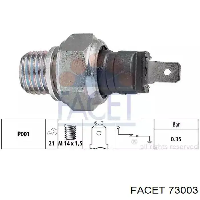 530 003 KW sensor de temperatura del refrigerante