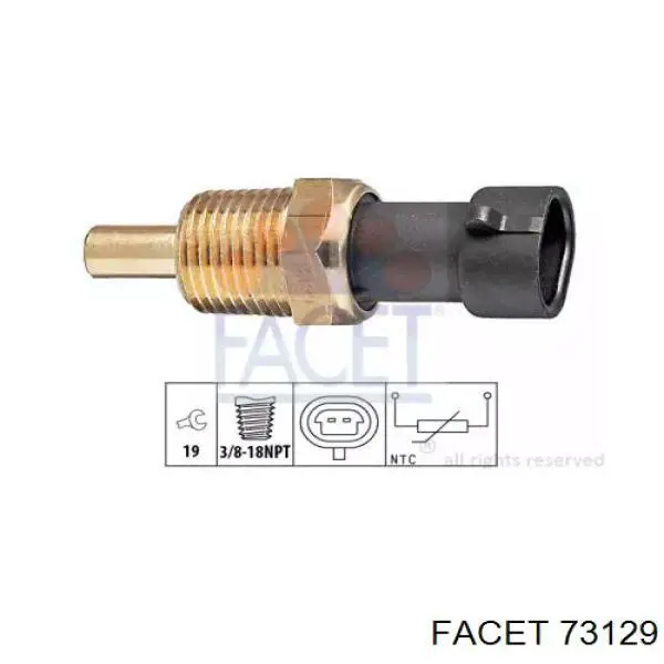 10045847 General Motors sensor de temperatura del refrigerante