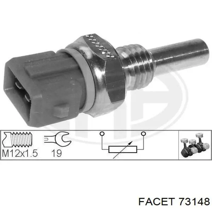 96131470 Peugeot/Citroen sensor de temperatura del refrigerante