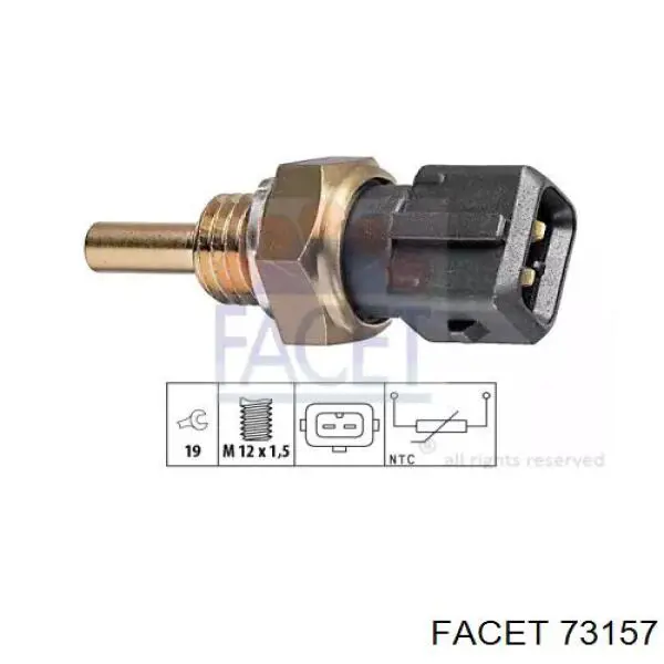 73157 Facet sensor de temperatura del refrigerante