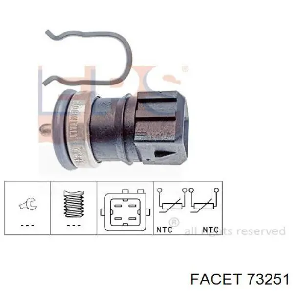 BK64207 Breckner sensor de temperatura del refrigerante