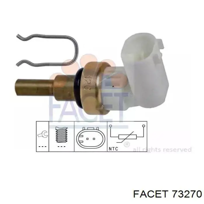 96815495 General Motors sensor de temperatura del refrigerante