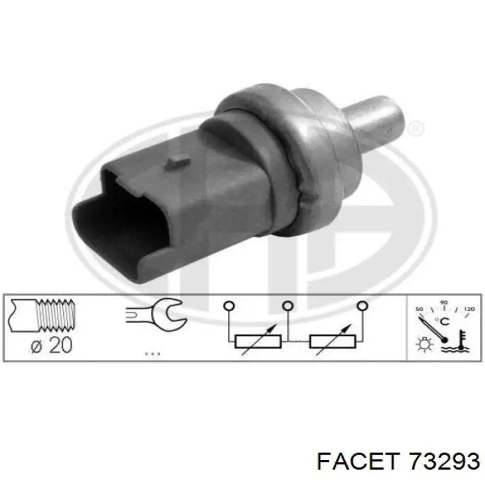 7.3293 Facet sensor de temperatura del refrigerante