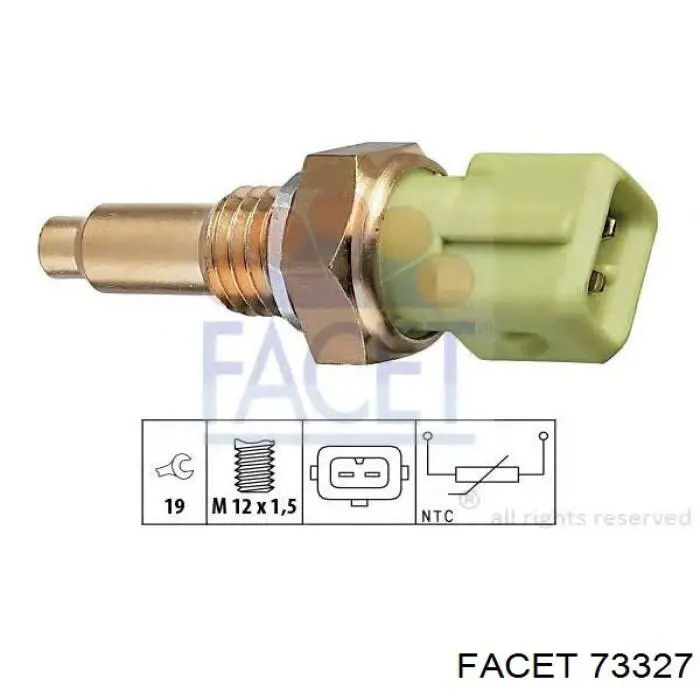 73327 Facet sensor de temperatura del refrigerante