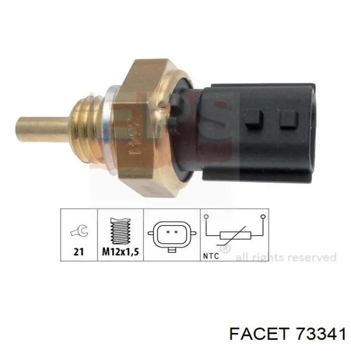 4407990 Opel sensor de temperatura del refrigerante