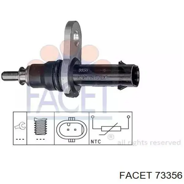 7.3356 Facet sensor de temperatura del refrigerante