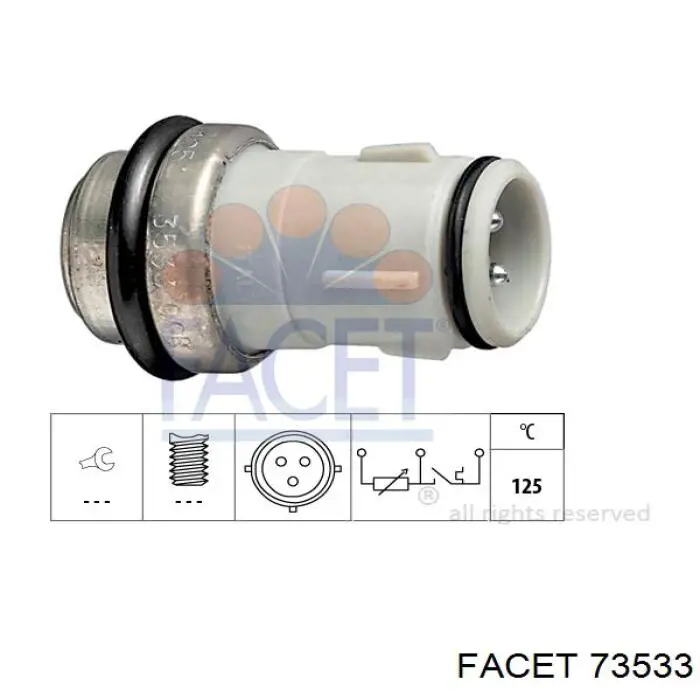 7.3533 Facet sensor de temperatura del refrigerante