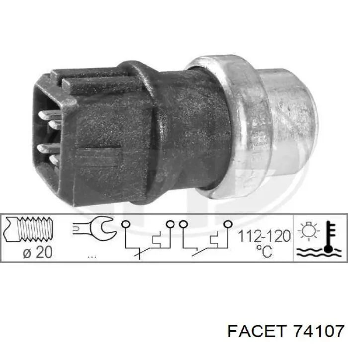 70511526 HB Autoelektrik sensor, temperatura del refrigerante (encendido el ventilador del radiador)